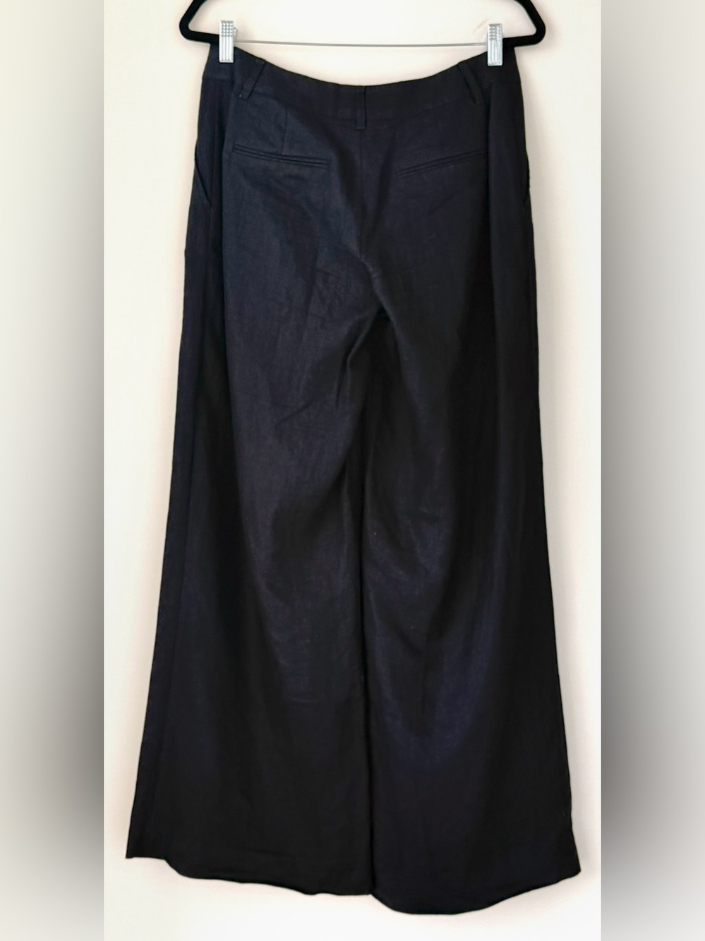 NWOT Reformation Wide Leg Black Linen Asher Pants Pockets Co-ord Top Avail. Sz 2 - Picture 5 of 11